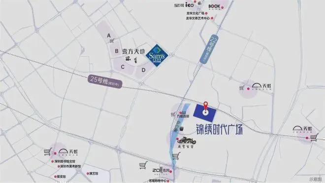 j9九游会真人游戏第一品牌龙华锦绣时代广场占地面积：1317488m²建筑面积：(图3)